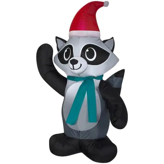 3.5ft. Airblown&reg; Christmas Raccoon {1}