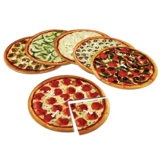 Learning Resources&reg; Magnetic Pizza Fraction Demonstration Set {3}
