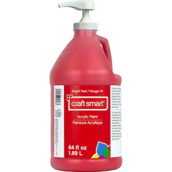 64oz. Acrylic Paint by Craft Smart&reg; Bright Red {1}