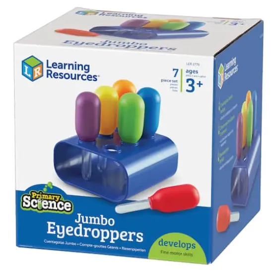 Primary Science&reg; Jumbo Eyedroppers With Stand {1}