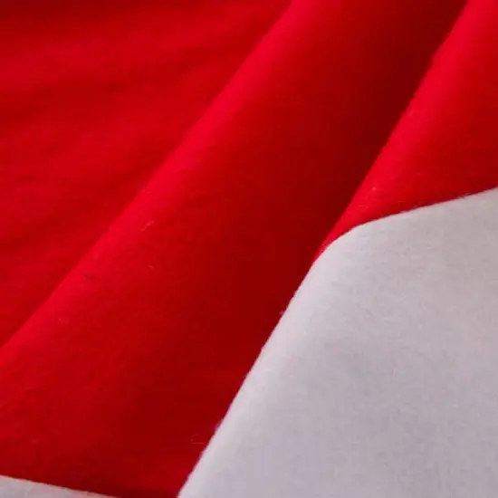 Glitzhome&reg; 42" Red & White Christmas Felt Tree Skirt {4}