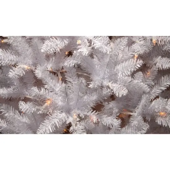 4.5ft. Pre-Lit Kingswood® White Fir Pencil Artificial Christmas Tree, Clear Lights {3}