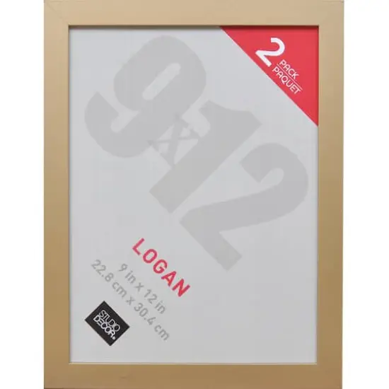 2 Pack Logan Wall Frames by Studio D&eacute;cor&reg; Gold {1}
