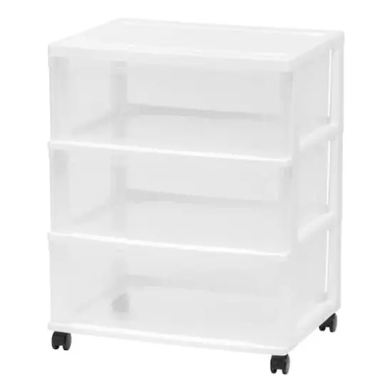 Iris&reg; 3 Drawer Rolling Storage Cart {1}