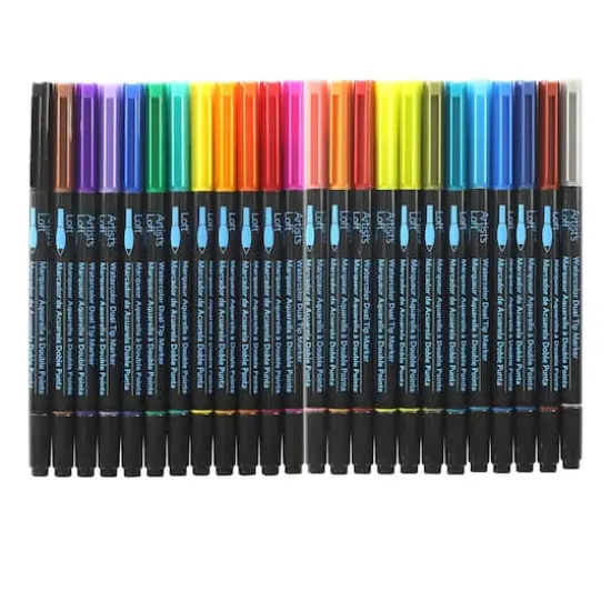 Watercolor 24 Color Dual-Tip Markers by Artist's Loft&trade; {1}