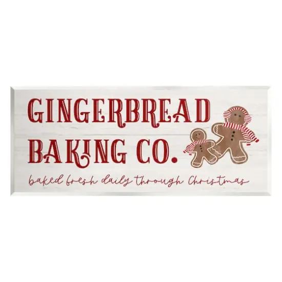 Stupell Industries Gingerbread Baking Co. Holiday Wall Art {1}