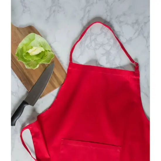 DII&reg; Chino Chef Apron Tango Red {8}