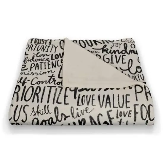 Wisdom Words 50" x 60" Coral Fleece Blanket {3}