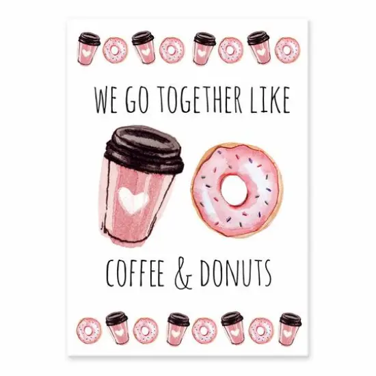 Go Together Like Coffee And Donuts 5" x 7" Tabletop Canvas {1}