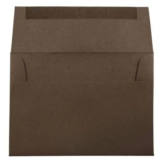 JAM Paper 4.75" x 6.5" Premium Invitation Envelopes, 50ct. Chocolate Brown {4}