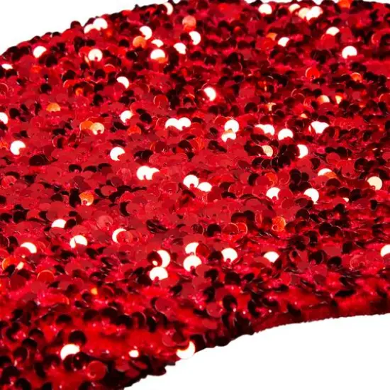 Glitzhome&reg; 21" Red Sequin Christmas Stocking {8}