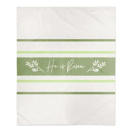 He Is Risen Blanket 50" x 60" Sherpa Fleece Blanket {1}