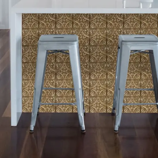 InHome Chelsea Bronze Peel & Stick Tin Tiles {4}