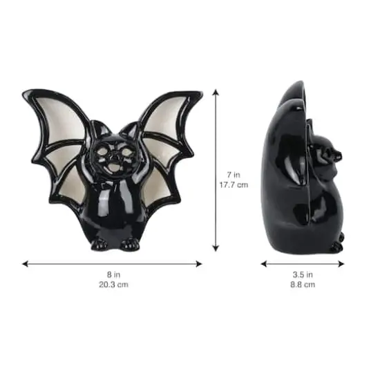 8" Black Bat LED Ceramic Tabletop D&eacute;cor by Ashland&reg; {5}