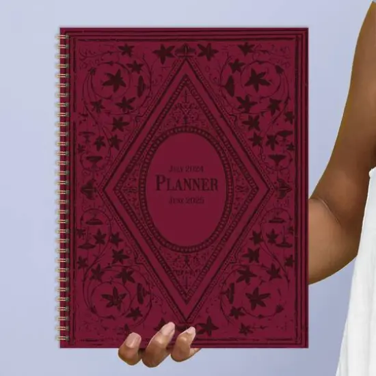 TF Publishing 2024 - 2025 Merlot Large Spiral Planner {7}