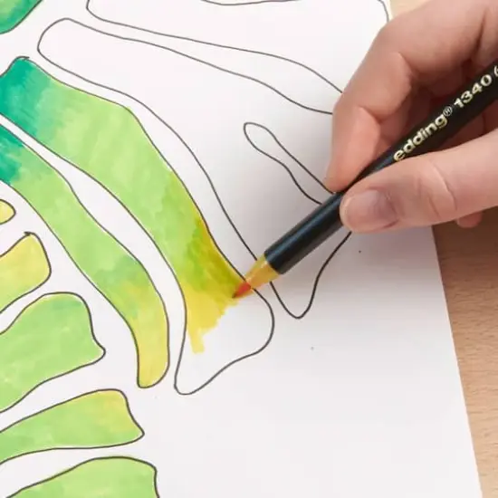 edding&reg; 1340 Brush Lettering Pen 10 Color Starter Set {3}