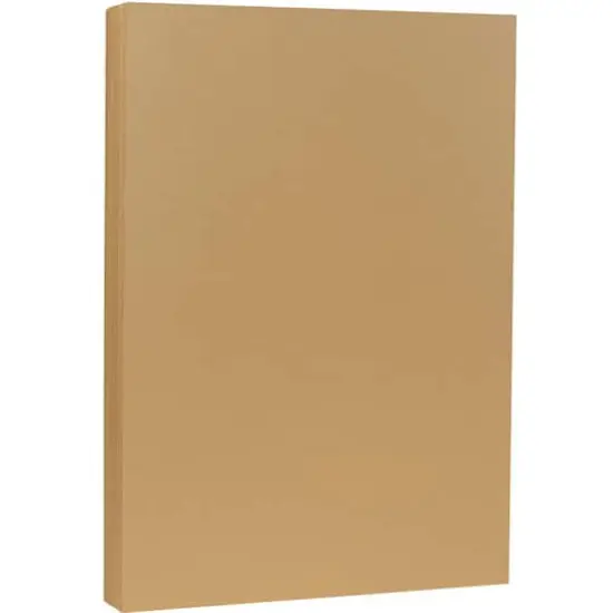 JAM Paper Matte 8.5" x 14" 28lb. Paper, 50 Sheets Tan Brown {1}