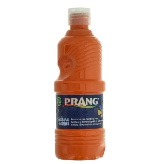 Prang&reg; Washable Ready-to-Use Tempera Paint, 16oz. Orange {2}