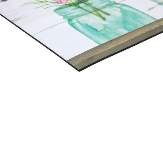 Welcome Friends Spring Bouquet Doormat 18" x 30" {5}