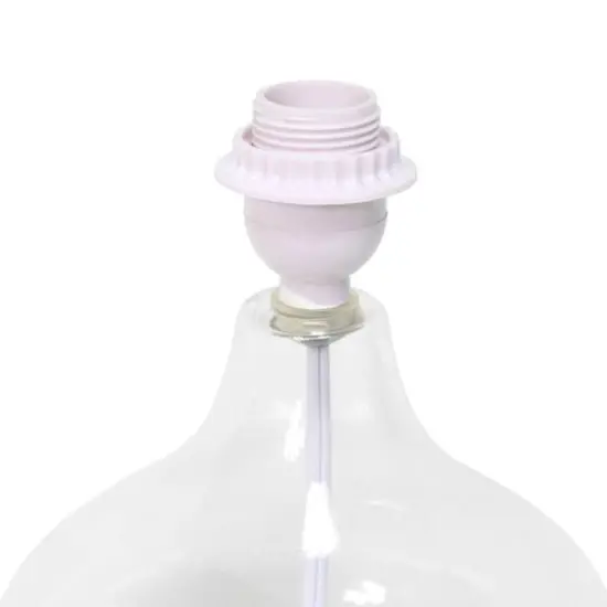 Simple Designs Glass Raindrop Table Lamp Clear {7}