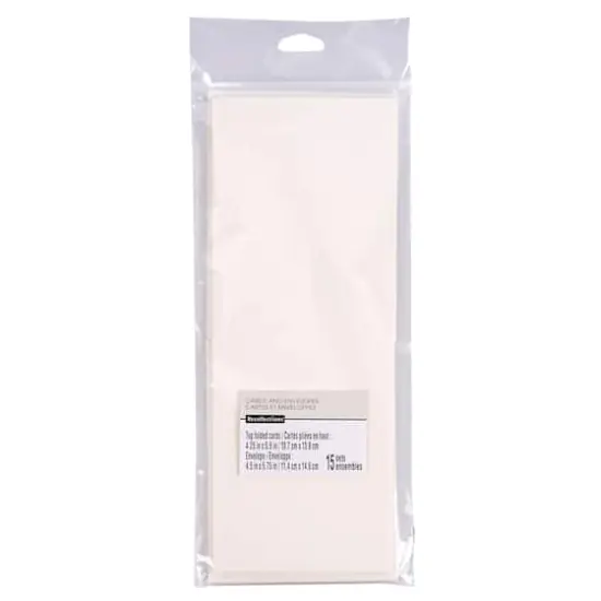 Ivory Top Folded Cards & Envelopes by Recollections&trade;, 4.25" x 5.5" {1}