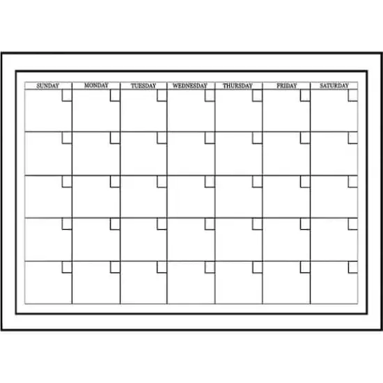 WallPops White Monthly Dry Erase Calendar, 2ct. {1}