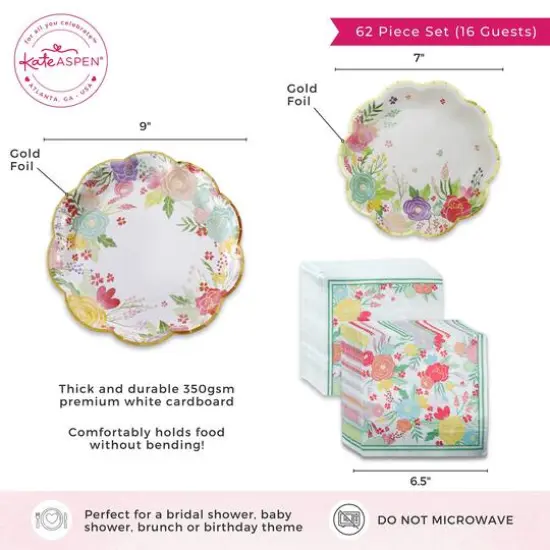 Kate Aspen&reg; Garden Blooms Party Tableware Set {7}