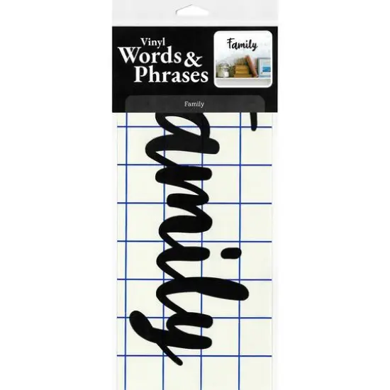 Leisure Arts&reg; Vinyl Matte Black Family Decal {4}