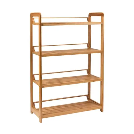 Organize It All Deluxe 4 Tier Bamboo Shelf {1}