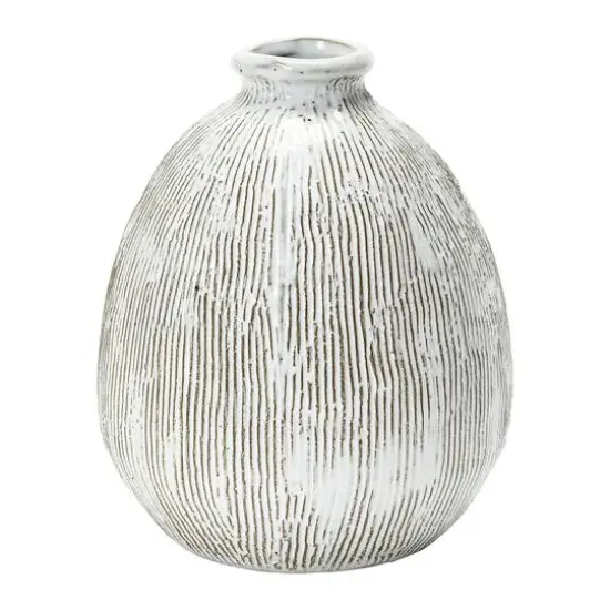Hello Honey&reg; 8" White Terra Cotta Vase {1}