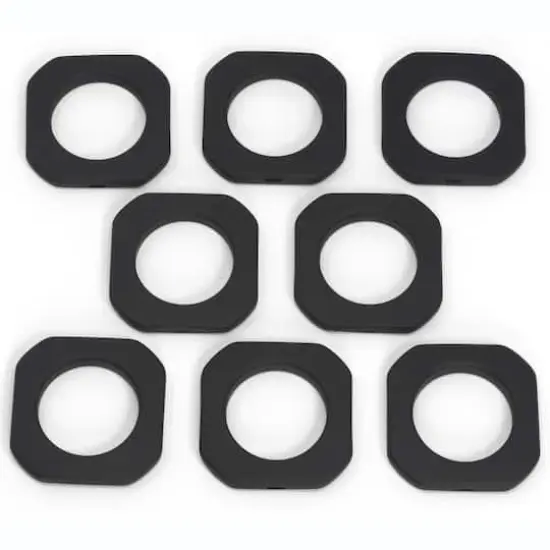 Dritz&reg; Home Matte Black 1.562" Square Curtain Grommets, 8ct. {3}