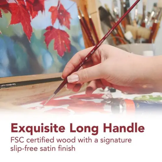 Princeton&trade; Velvetouch&trade; Series 3900 Long Handle Angle Bright Brush, Size 6 {6}