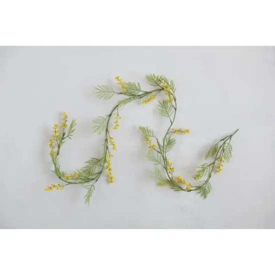 Hello Honey&reg; Faux Botanical Garland with Yellow Flowers {4}