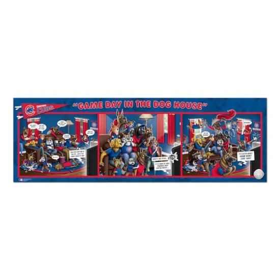 MLB Game Day in the Dog House 1,000 Piece Puzzle Chicago Cubs {5}