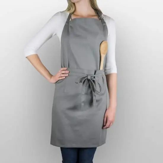 DII&reg; Chino Chef Apron Gray {7}