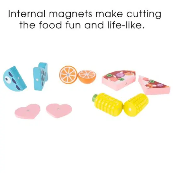 Toy Time Wooden & Magnetic Pretend Play Food Set {5}