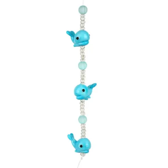 Blue Lampwork Glass Whale Beads by Bead Landing&trade; {4}