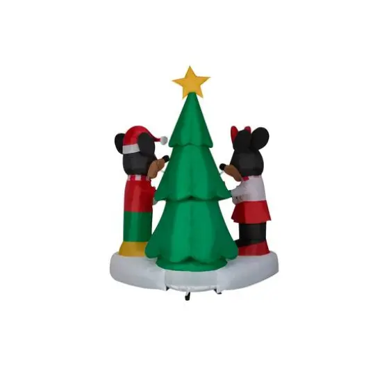 6ft. Airblown&reg; Inflatable LED Mickey & Minnie Christmas Scene {4}