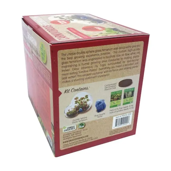 Double Sphere Glass Terrarium - Carnivorous Growarium {4}