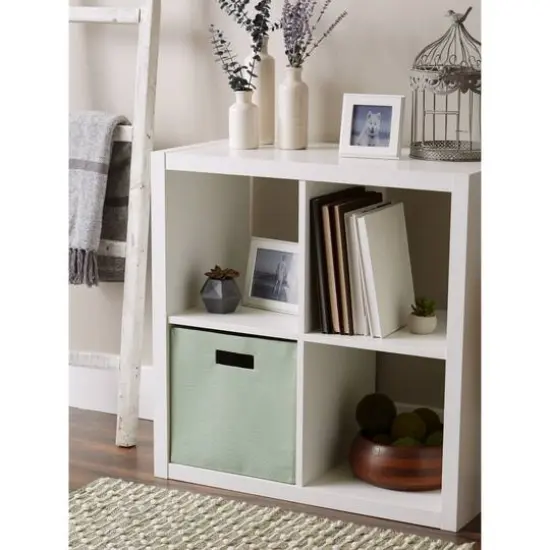 DII&reg; 13" Polyester Solid Storage Cube Mint {7}