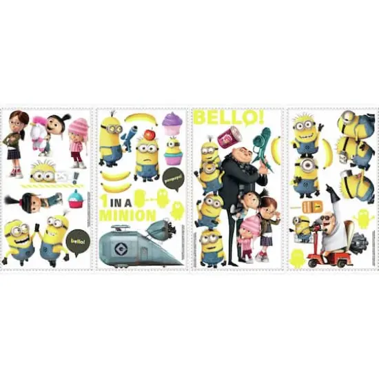 RoomMates Despicable Me 2 Peel & Stick Wall Decals {1}