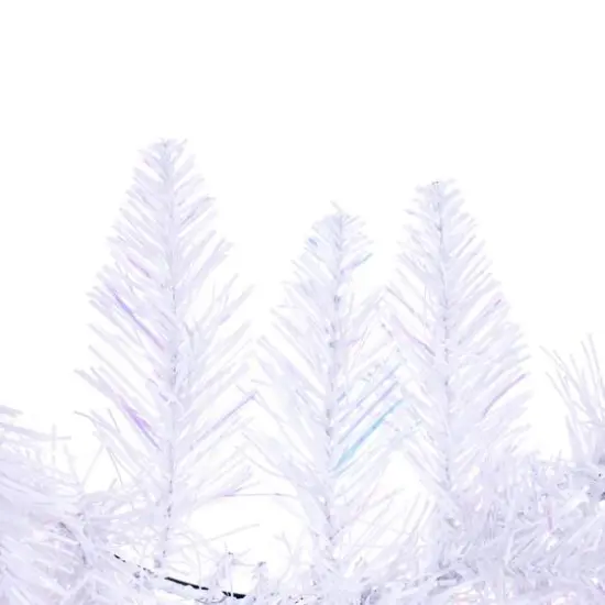 24" Sparkle White Spruce Wreath {7}