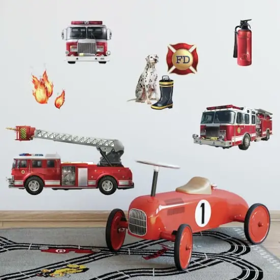 RoomMates Fire Brigade Peel & Stick Wall Decals {5}