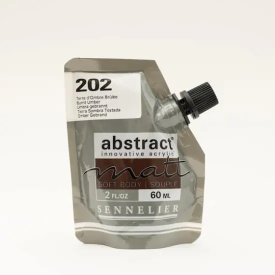 Sennelier Matt Abstract&reg; Acrylic, 60mL 202 Burnt Umber {1}