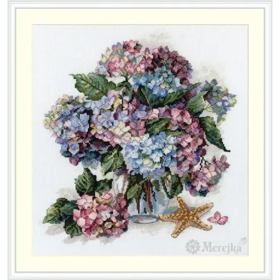 Merejka Hydrangea Counted Cross Stitch Kit {1}