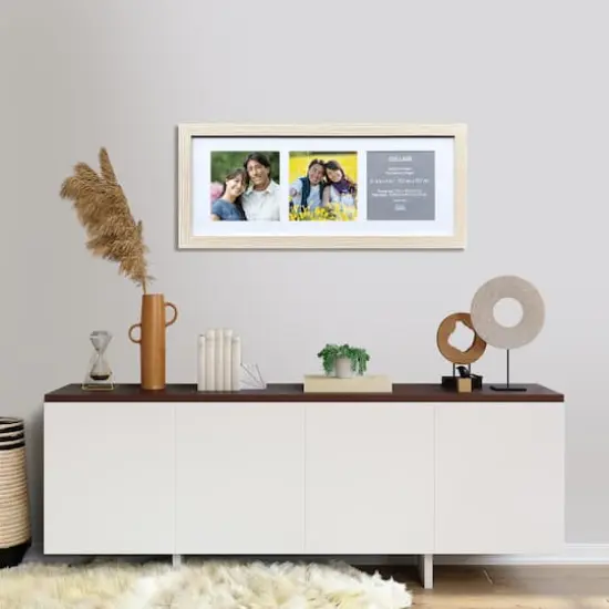 3 Opening5" x 5" Natural Woodgrain Collage Frame with Mat by Studio D&eacute;cor&reg; {6}