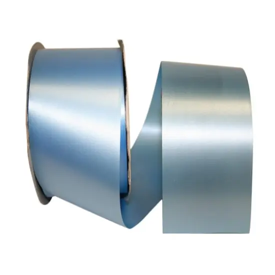 JAM Paper 2.5" x 100yd. Plastic Florentine Ribbon Blue {1}