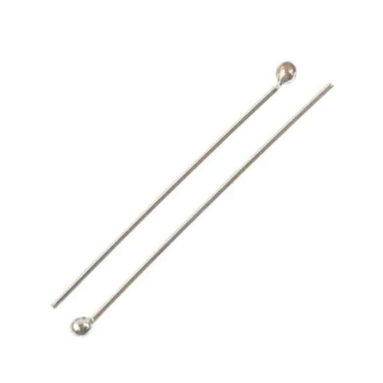 1" Sterling Silver Ball Head Pins, 16ct. by Bead Landing&trade; {3}