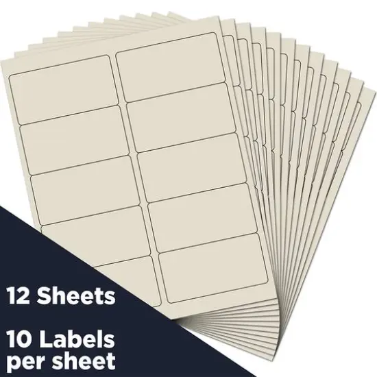 JAM Paper Standard Address Labels, 120ct. Ivory {4}