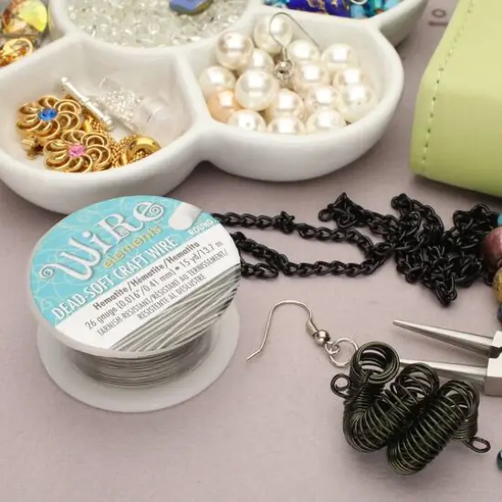 The Beadsmith&reg; Wire Elements&trade; 26 Gauge Tarnish Resistant Soft Temper Wire, 15yd. Hematite {4}